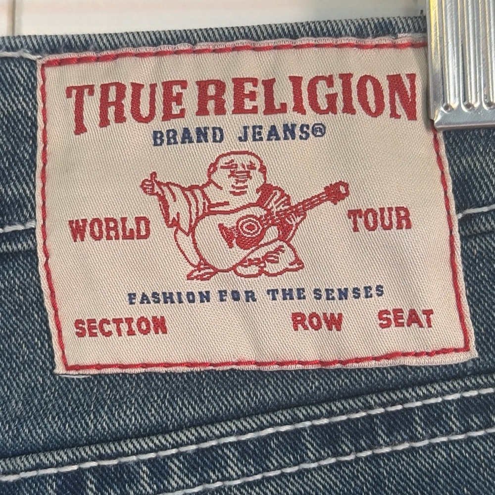 True Religion Becca Bootcut Jeans Womens 28 Medium Wash Mid Rise Y2K Flare Denim - Picture 6 of 16